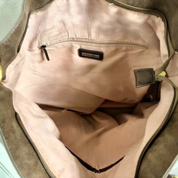 Anthropologie Shiraleah Bucktown Tote Crossbody Brown Vegan Leather |  Like New - Picture 12 of 12